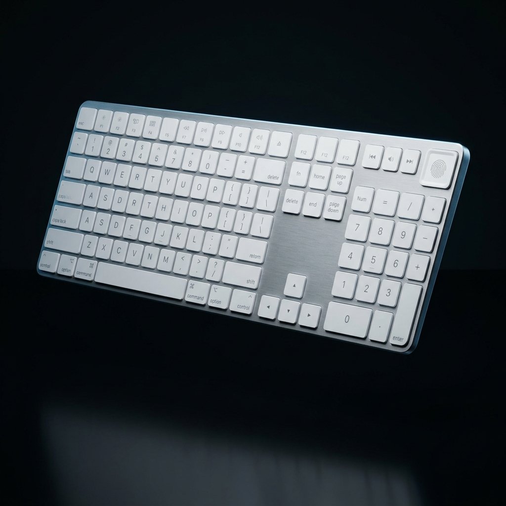 Apple Magic Keyboard with Touch ID and Numeric Keypad USB-C White A3119